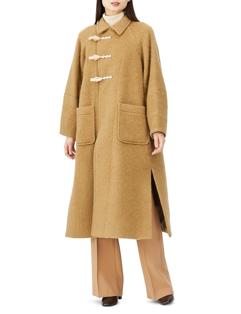Amazon | [コエル] シャギーダッフルコート レディース